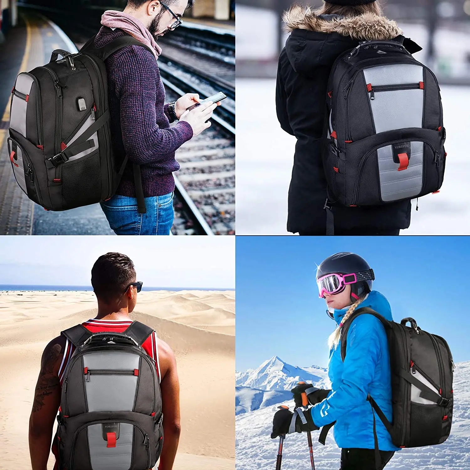 2023 Zaino Per Laptop Impermeabile Da 17 Pollici Da Uomo Zaino Da - Foto 3