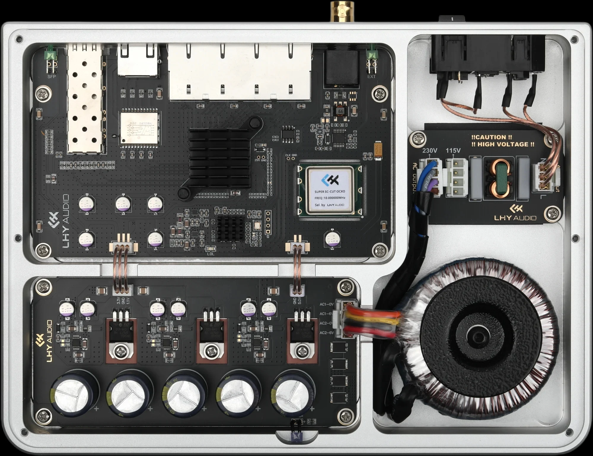 LHY SW-6 Ethernet Switch: 6-Port Network Switch with RJ-45 & SFP