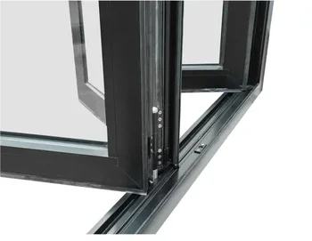 Narrow fiberglass screen white glass pvc windows and doors AU/NZ/USA Standard tempered glass toughened glass UPVC folding doors