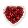 8mm Imitation Jade Glass Beads - Deep Red