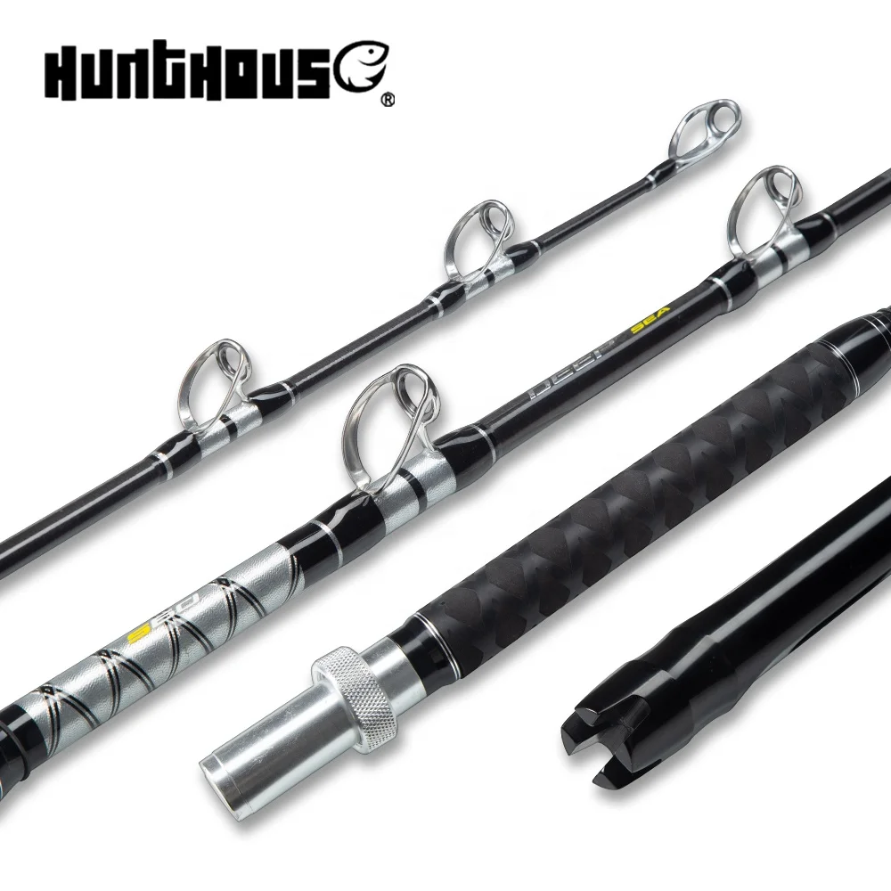 Hunthouse Heavy Trolling Rod Big Game Rods Adjustable Handle 1.8m/6ft