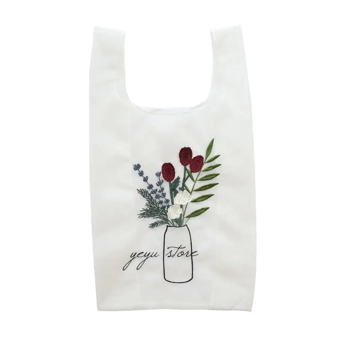 Canvas Tote Bag Aesthetic Tote Bag Flower Design Eco 