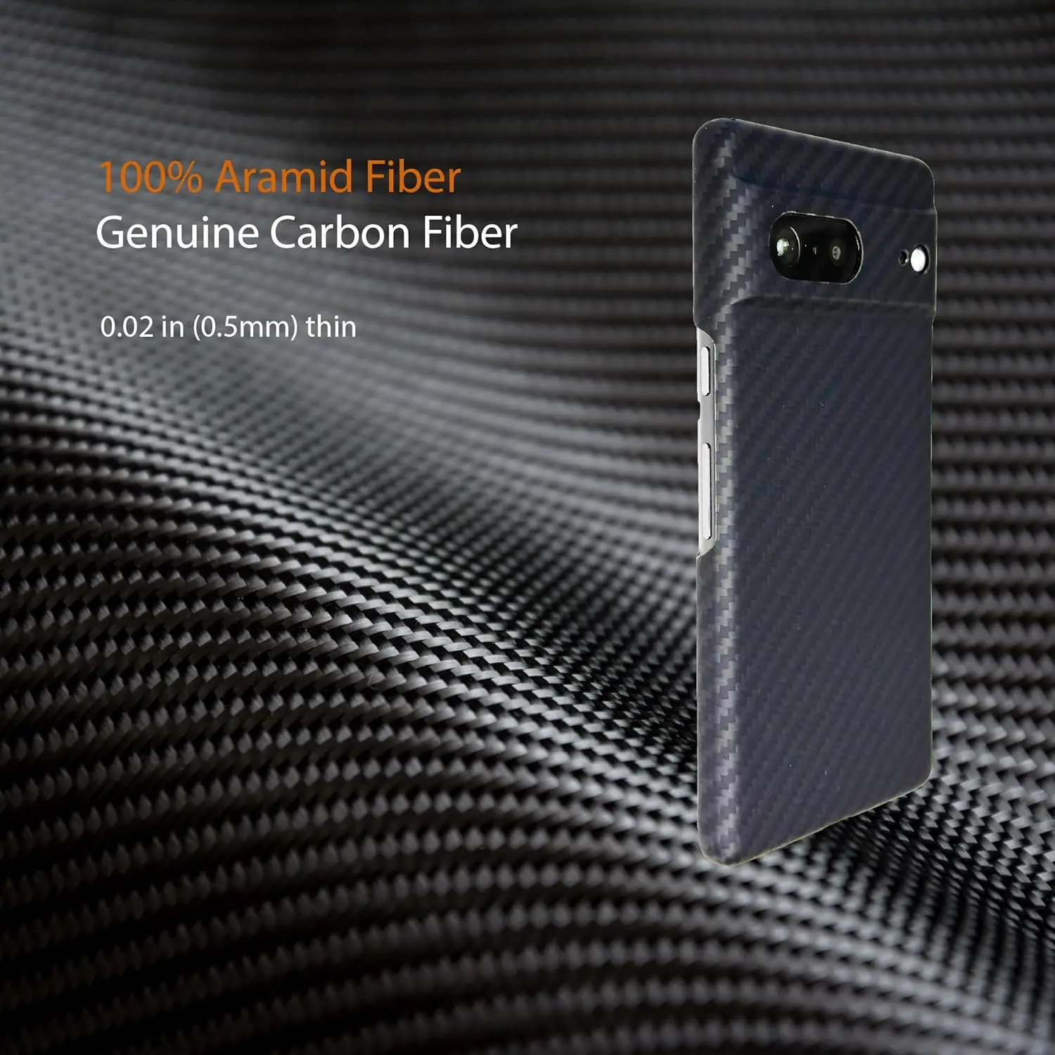 Laudtec Carbon Fiber Ultra Thin Case for Pixel 7a Real Fiber Made Snap-on Back Cover Wireless Charging Friendly factory