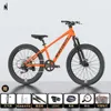 Kit originale Shimano Feiran 580 a 7 velocità, colore arancione elettrico.