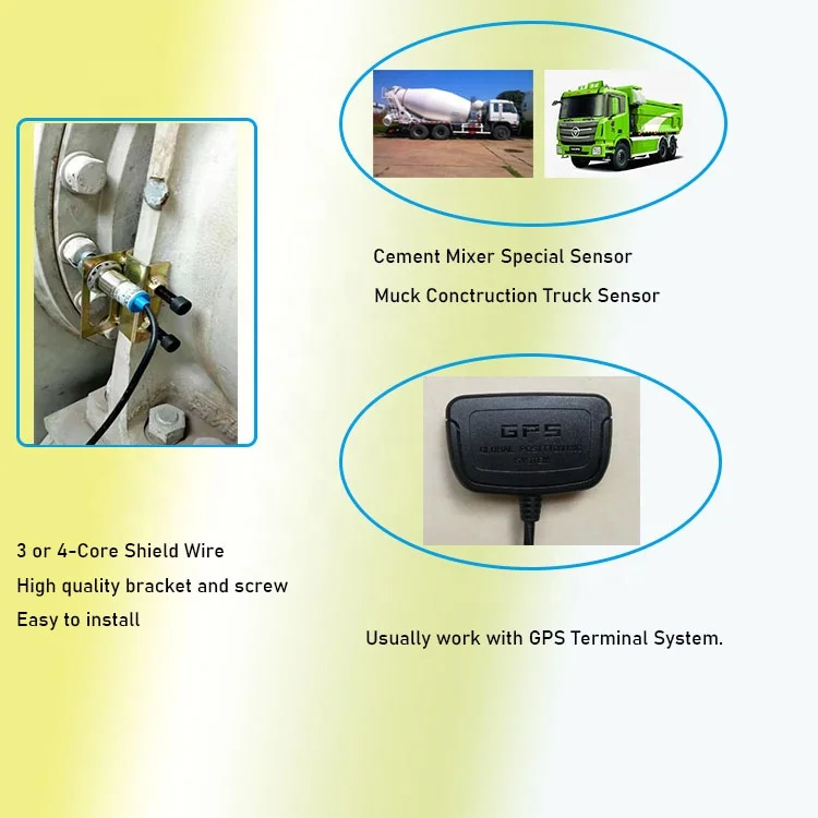 Most widely used GPS device supportable Concrete mixing drum rotation direction and speed sensor
