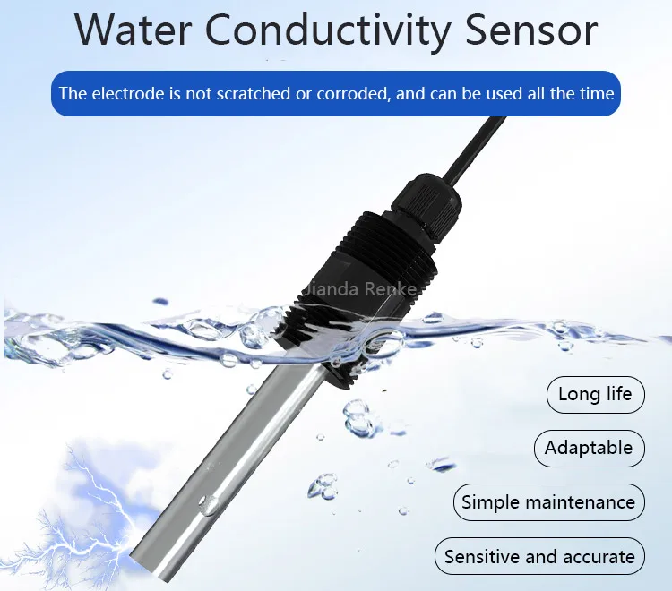 Renke Stainless Steel Plastic Conductivity Probe Tds Sensor Industrial