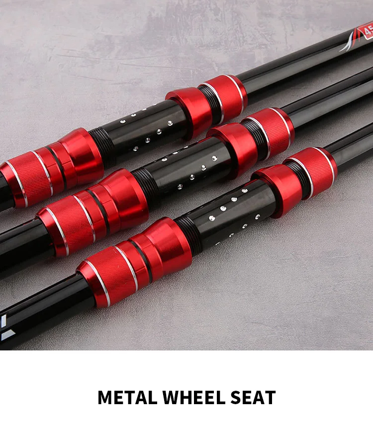 2.1m4.5m Long Distance Throw Surf Fishing Rod Telescopic Fishing Rod