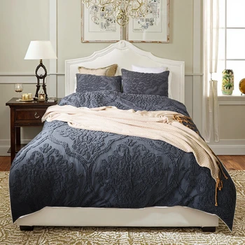 Luxury  Sateen Hotel Collection Bedding Set 60S Modern Comforter Duvet Cover Bedsheet Pillowcase King Size Bag Packed