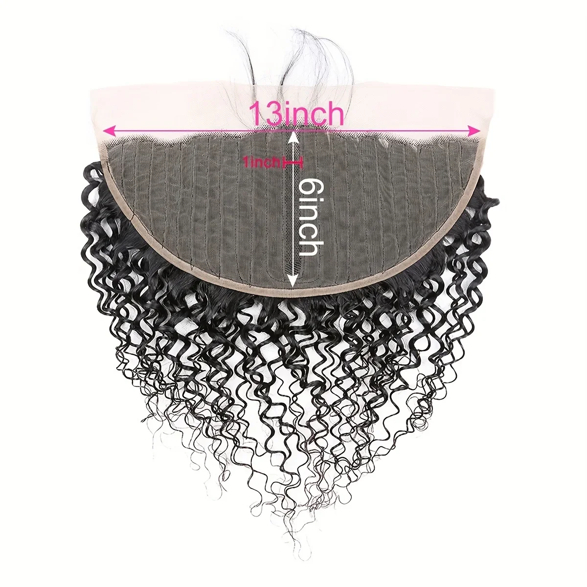 Transparente T-Teil-Spitzenverschluss-Perücke mit lockigem brasilianischem Remy-Haar im Angebot_voghion.com