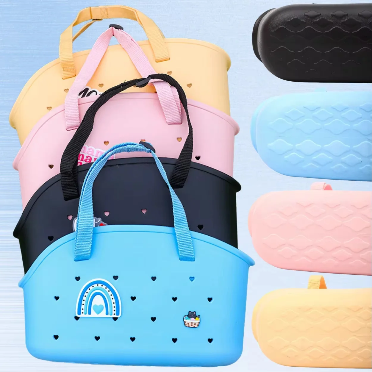 product adjustable lightweight eva carrier backpack for cats and dogs fashionable diy clog charm design waterproof for outdoor use-3