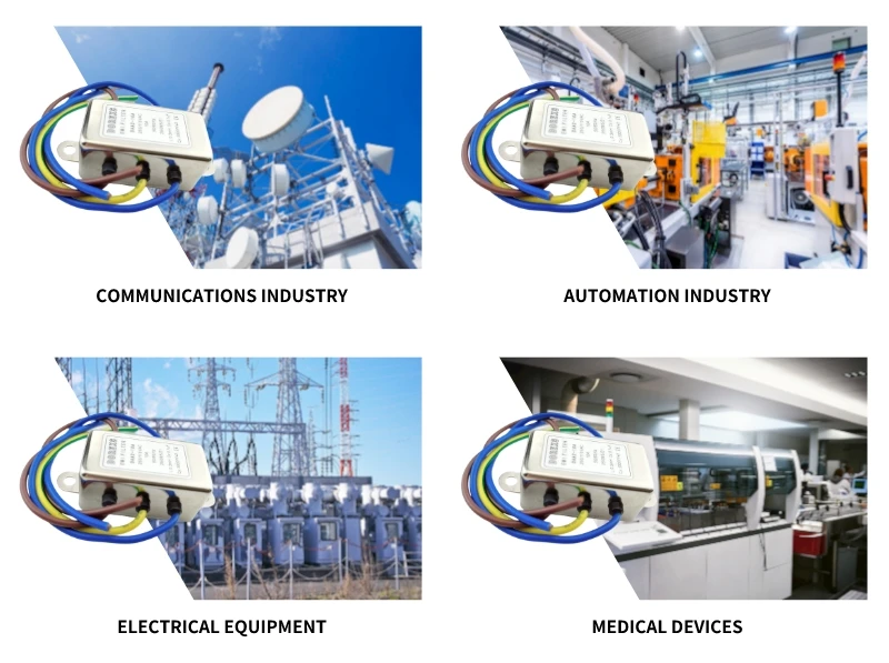 DAA2 Wire installation EMI Filter Power Line Noise Filter CUL CE ROHS