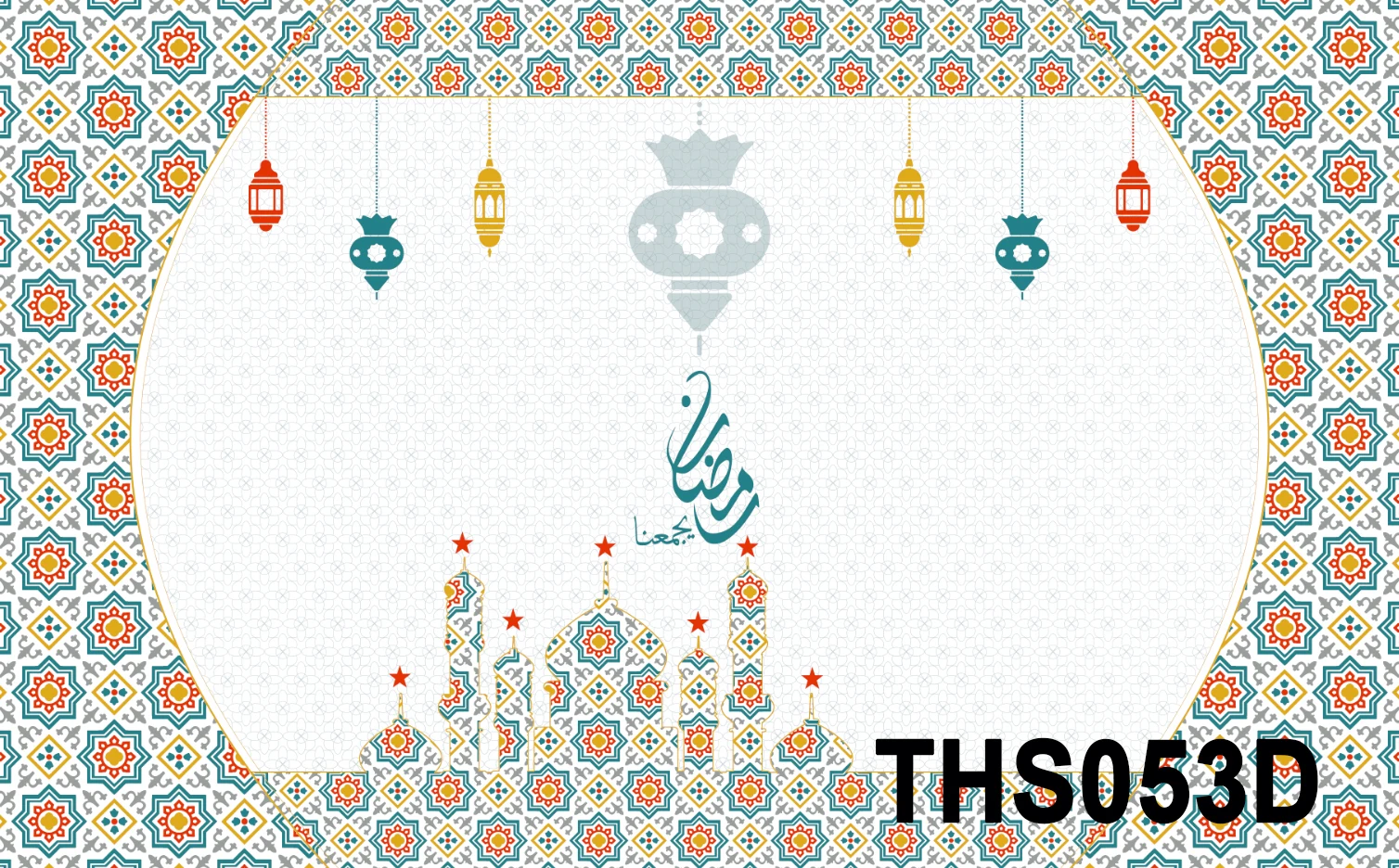 Muslim Ramadan Designs Printed PVC Tablecloth