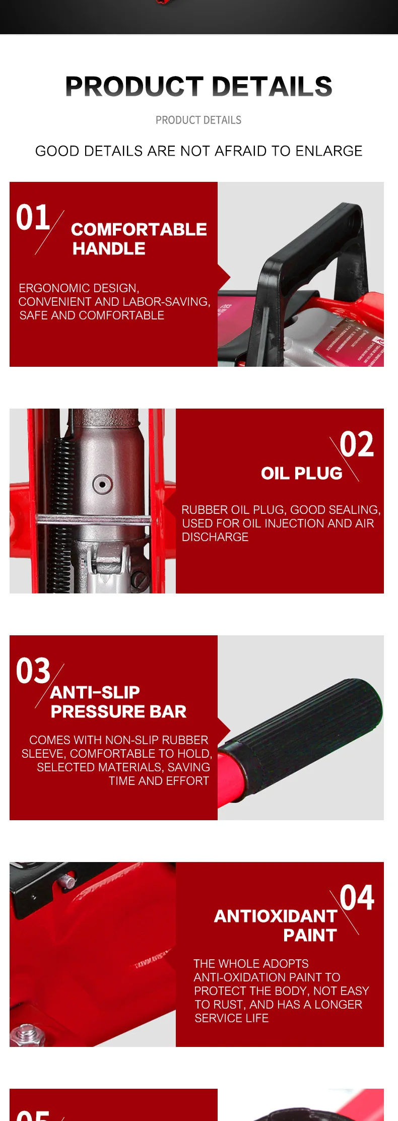 Hydraulic Jack Horizontal Type Oil Pressure Lifting Jack 2t Sedan Car Need Vehicle Maintenance