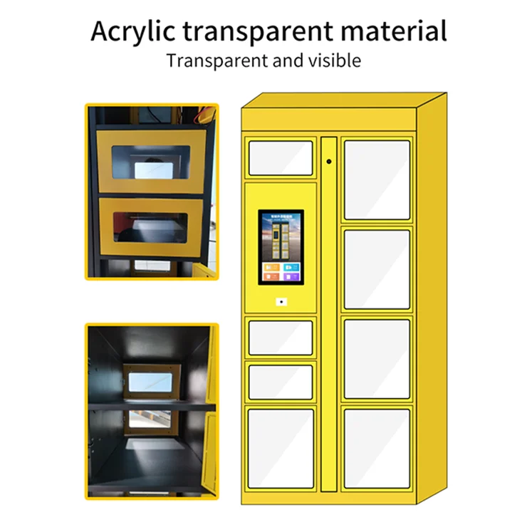 Best Seller  Double-sided Opening Intelligent Food Locker 24-hours Self Service Picking up Food Deliver for Restaurants