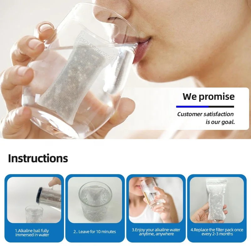 Mineral Alkaline Water Filter Ball Tourmaline Ceramic Ball Mineral Ceramic Silicic Acid Alkaline Ceramic Ball for Drinking Water