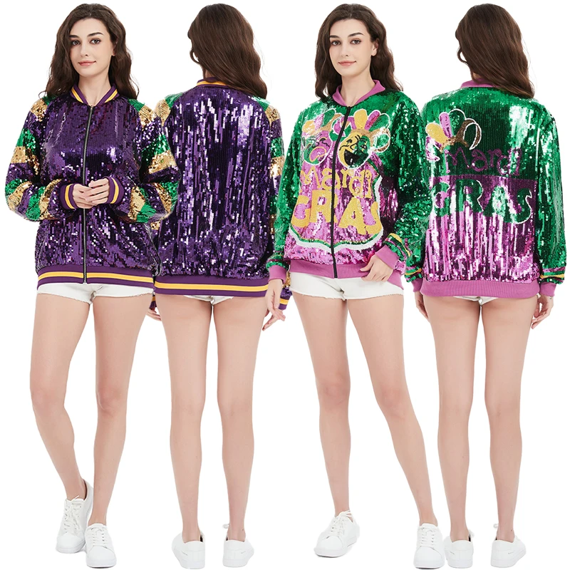 mardi gras sequin jackets