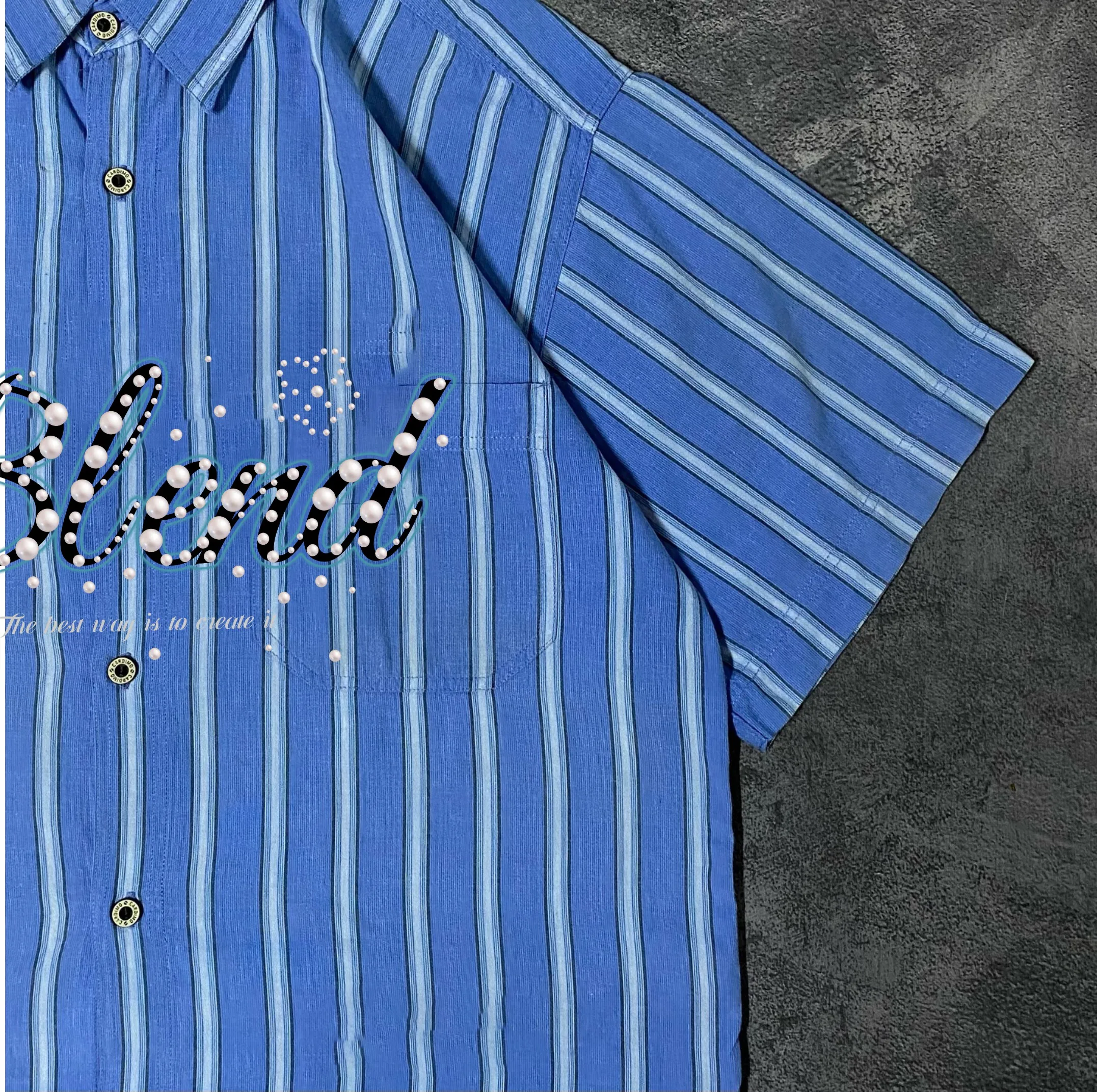 2025 Summer New Styles Vintage Boxy Fit Oversize Cropped Flannel Shirt for Men Cotton Button up Screen Print Shirt for Men gallery 4