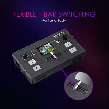 FEELWORLD LIVEPRO L1 V1 Live Video Switcher Multi-camera Production Support PC/APP Remote Control Factory Price detail image