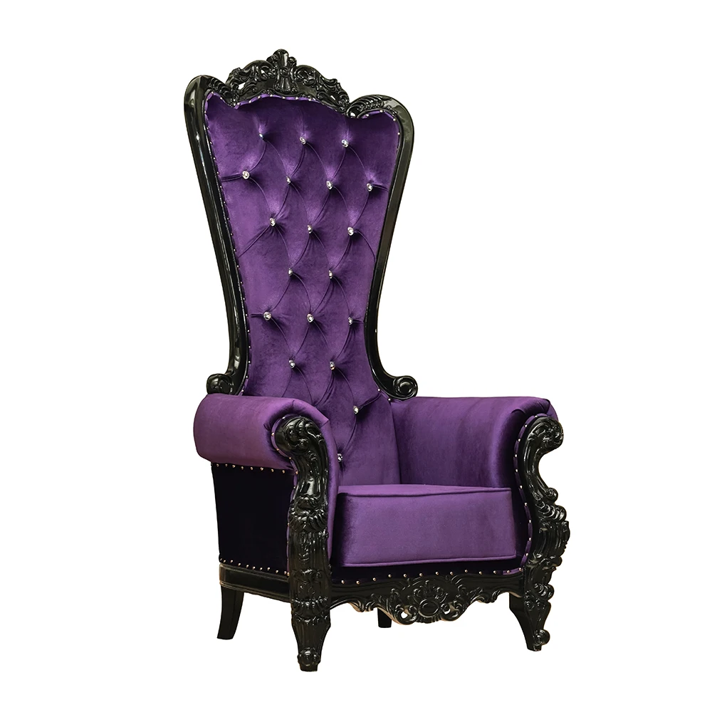 Purple/Gold Royal Throne Chair – Platinum Prop House, Inc.