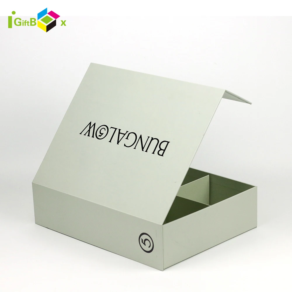 White Packaging Gift Boxes Insert Envelop Box Packaging with Paper Dividers