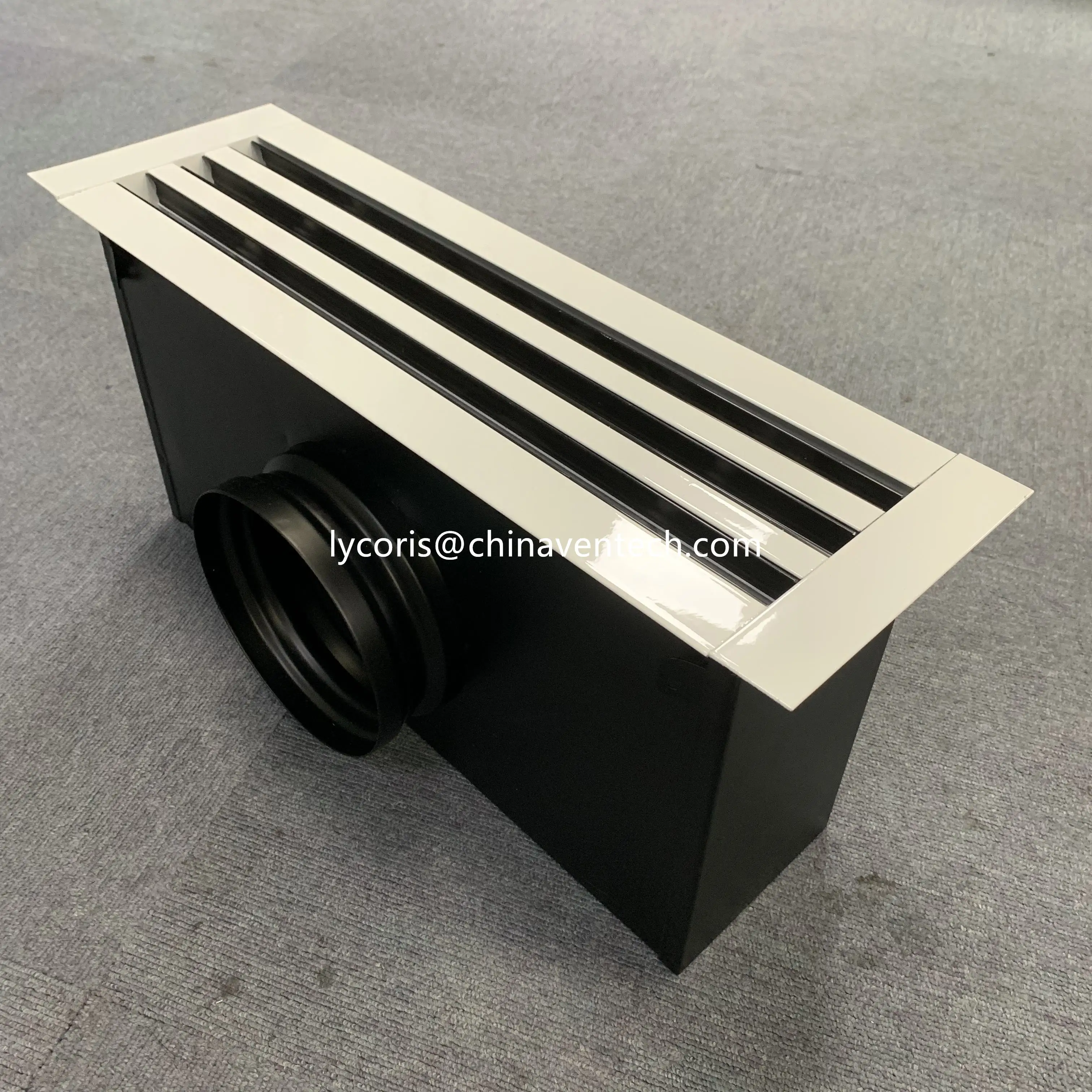 high quality air aluminum linear slot linear bar grille diffuser plenum box slot diffuser adaptor with adjustable blades