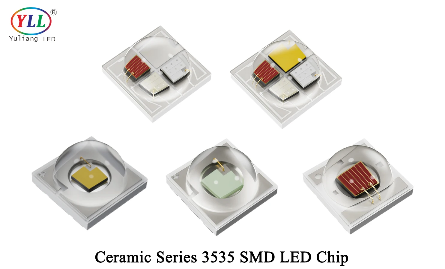 YLL RGBW Ceramic SMD LED 4-12W 3535 5050 3V 6V Emitting Red White Blue Green UV with Super Flux