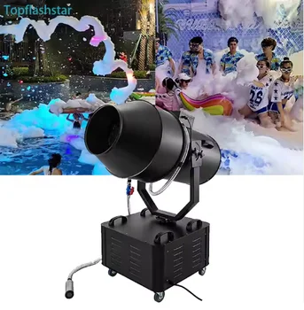 3000W Party Foam Machine Cannon With Case Large Blower Spray Foam Making Machine for Swimming Pool Kids Water Park