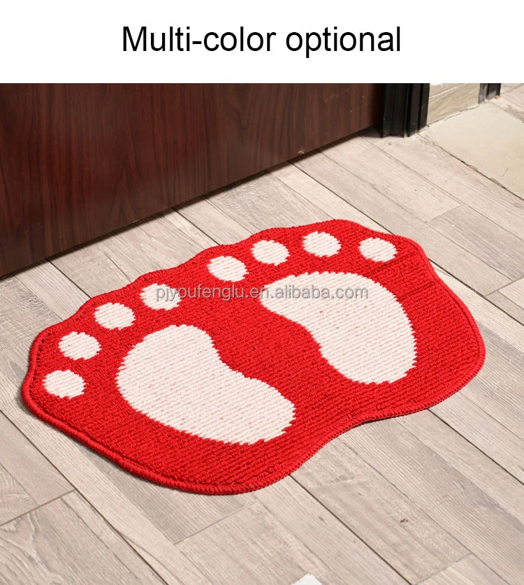  New Product Bathroom Custom anti-slip Bathmat TPR Backing Floor Mats super absorbent microfiber bath mats rugs wholesalers manufacture