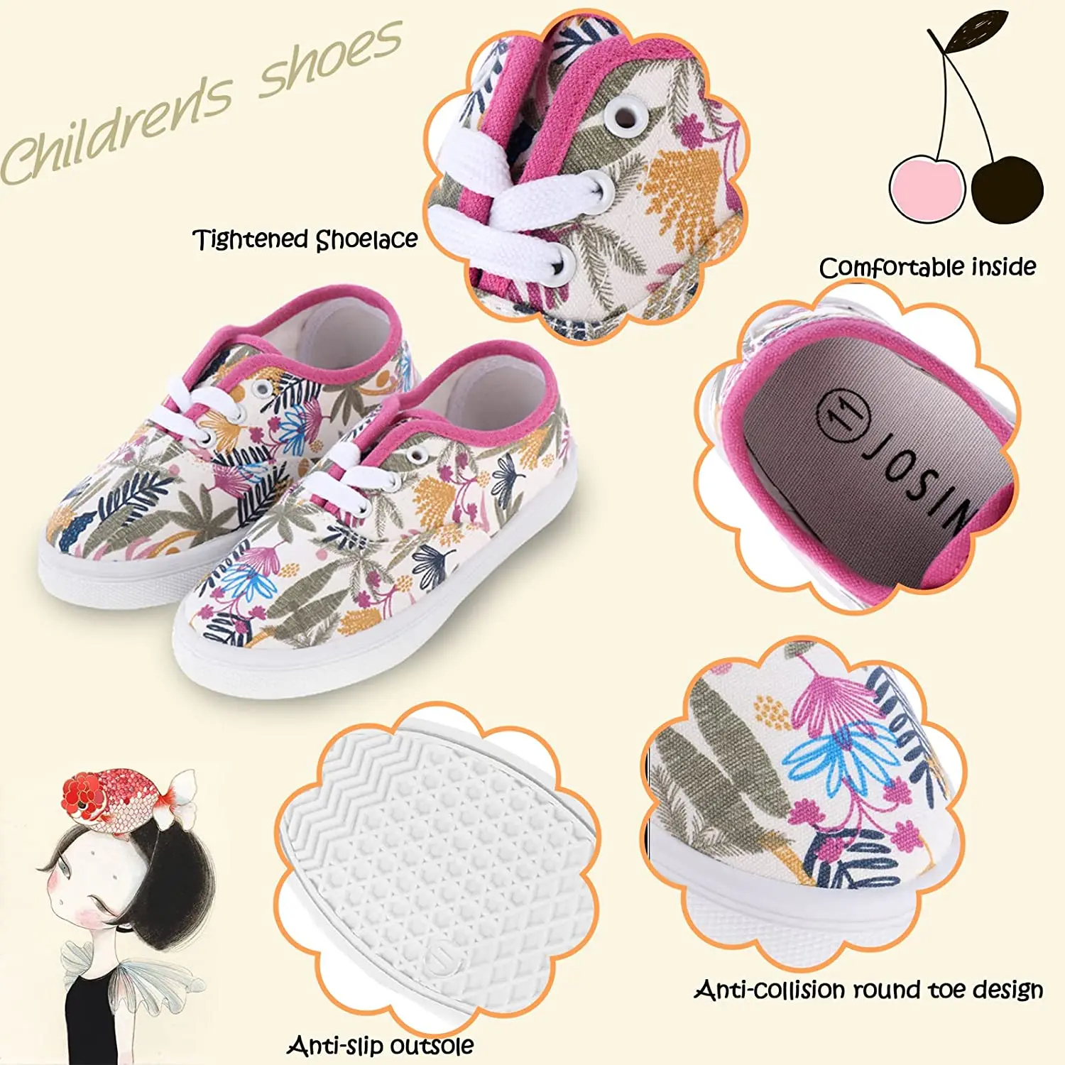 High Quality Kids Shoes for Girls Boys Casual Toddler Canvas Sneakers