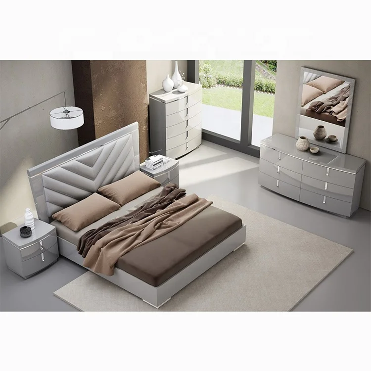 
 Современная роскошная мебель для спальни MHAA002 длинное изголовье кровати большого размера  