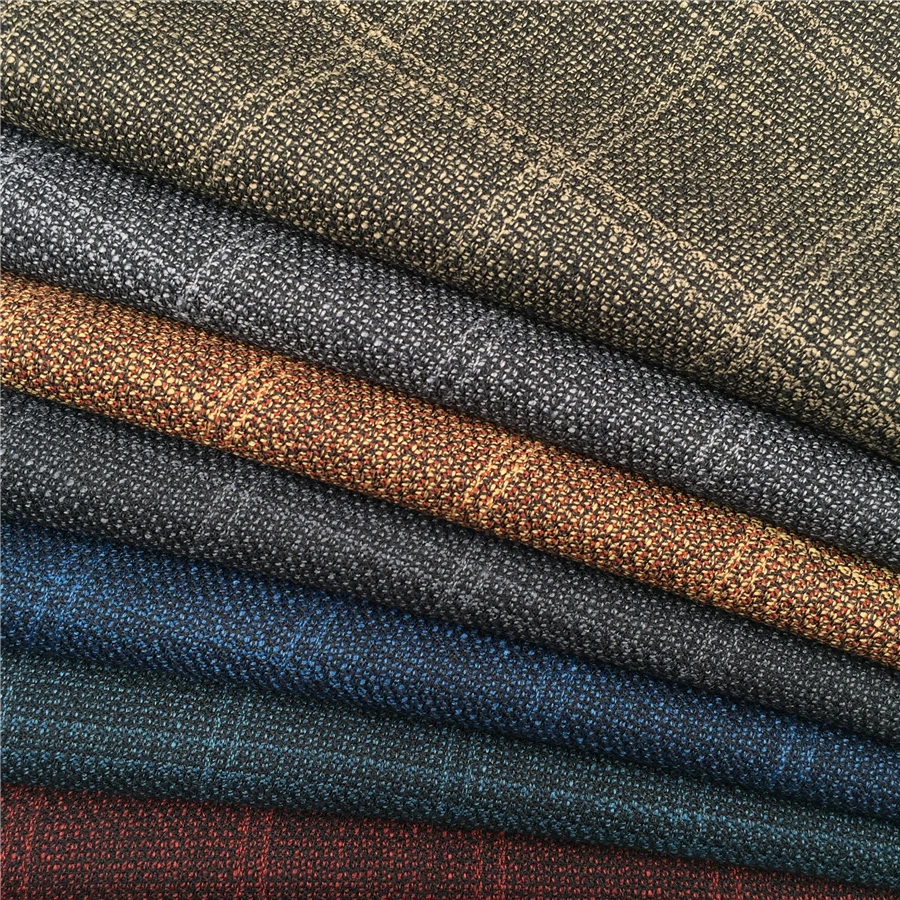 New Polyester Viscose Material Plaid 