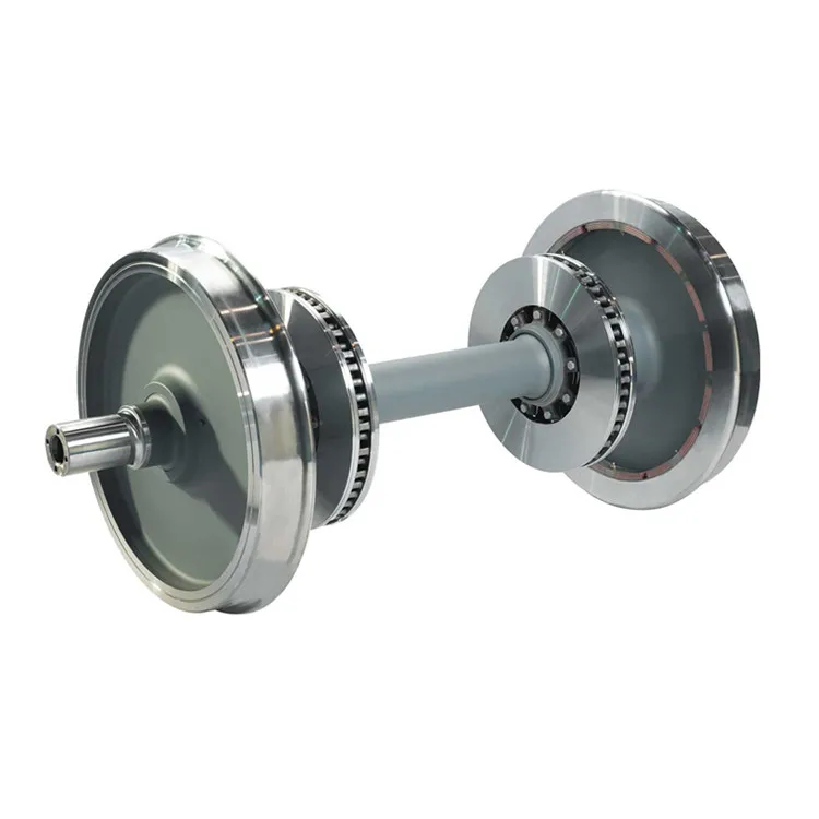 High Quality Railway Train Wheelset Forged Industrial Steel Freight Wagon Wheel Sets