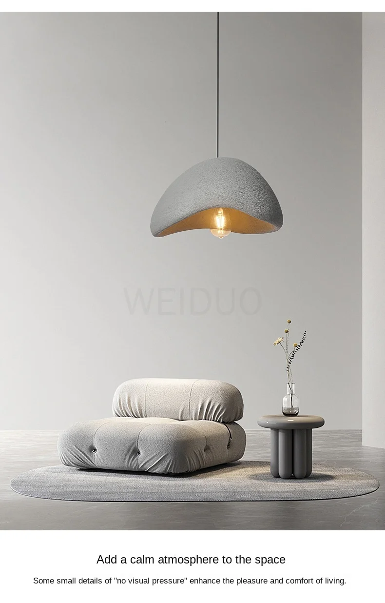 Japanese Wabi Sabi Pendant Lamp - Modern Indoor Chandelier, Adjustable ...