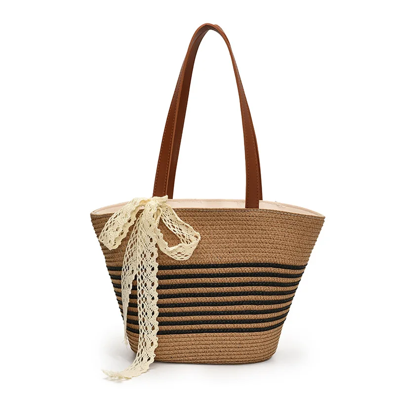 Woven Handbag Walmart Straw Bag T136 Handmade Big Size Knit Tote - Main Image