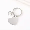 Silver oblique peach Heart shape