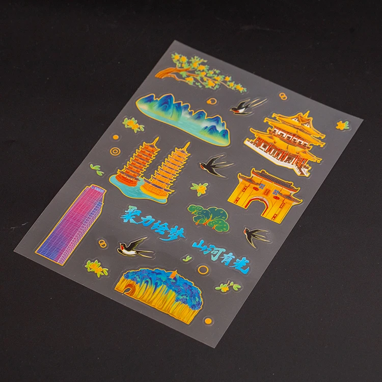 product custom stickers waterproof transparent vinyl sticker sheet label printing manufacturer design clear logo label sticker-1