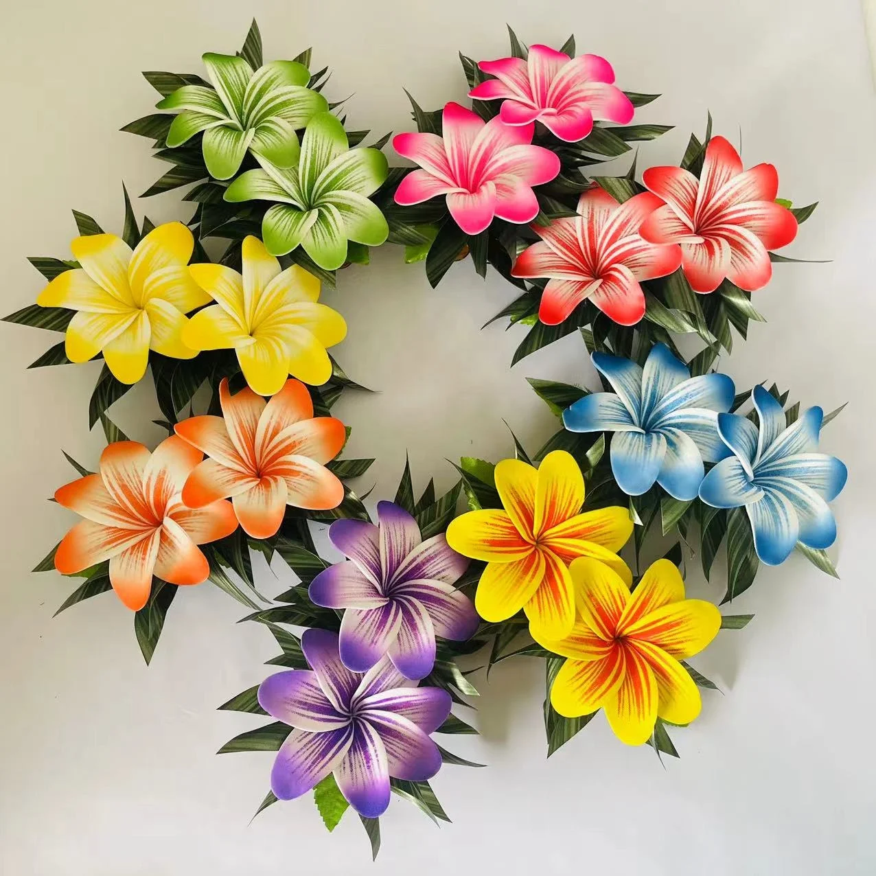 Двойная заколка для волос с цветами искусственный тропический остров гибискуса frangipani tiare аксессуары танцевальной вечеринки