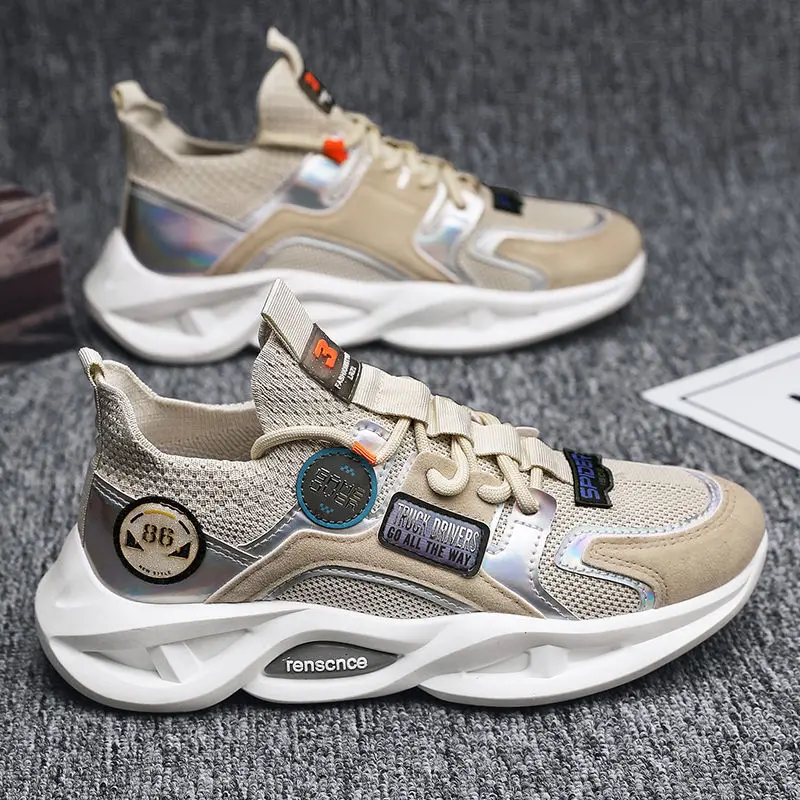 Wholesale Fashion Men's Shoes Breathable Mesh Sports Shoes