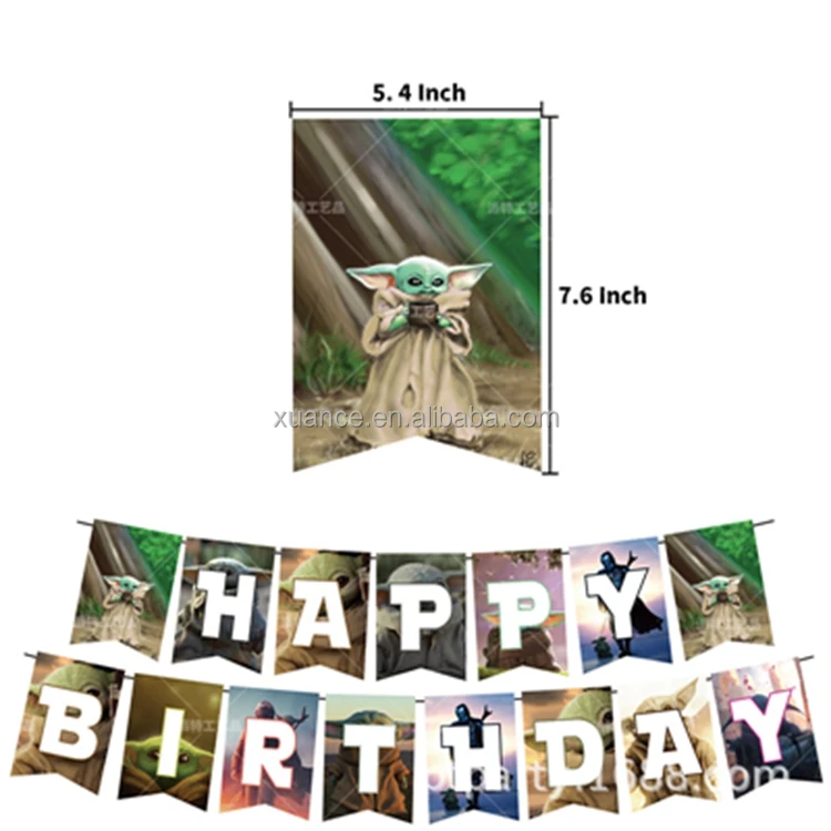 Mandalorian Yoda Baby Party Decoration Yoda Disposable Cupcake Toppers