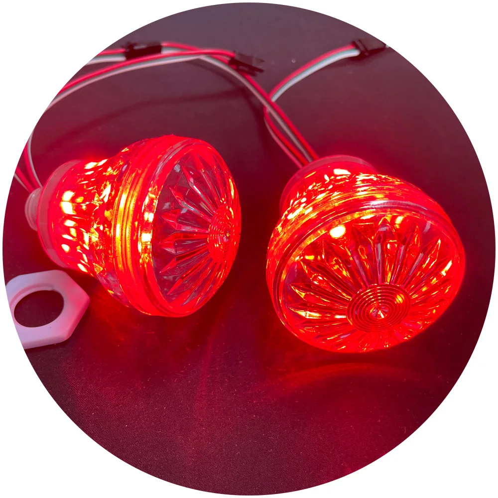 Turbo Light RGB 18MM DC12V 60mm Mushroom High Les Led Amusement Pixel Light for Amusement Park Ride Decoration