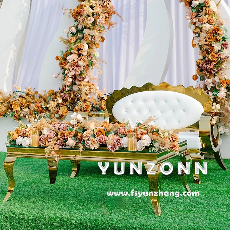 Modern European Design Luxury Sofa with Stainless Steel Gold Frame and 3 Years Warranty for Hotels and Living Rooms