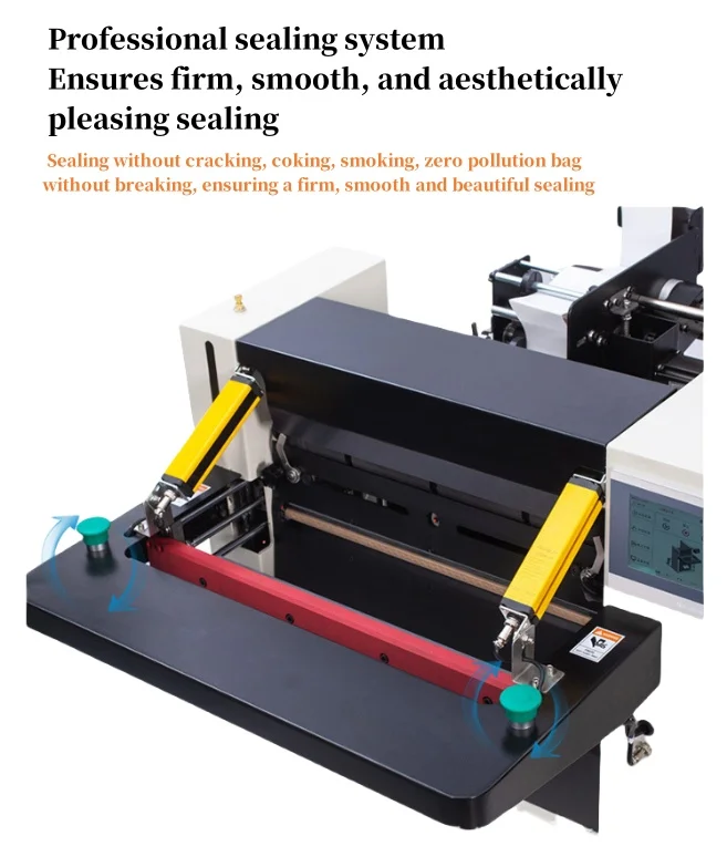 DFD40 Automatic 110V 220V Express Courier PE Roll Bags Bagging Sealing Packing Machine