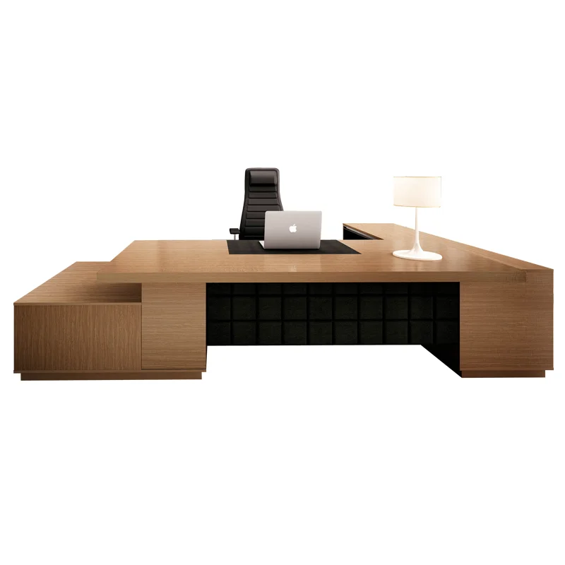 Fabricage L-vormig bureau Hout Modern Executive
