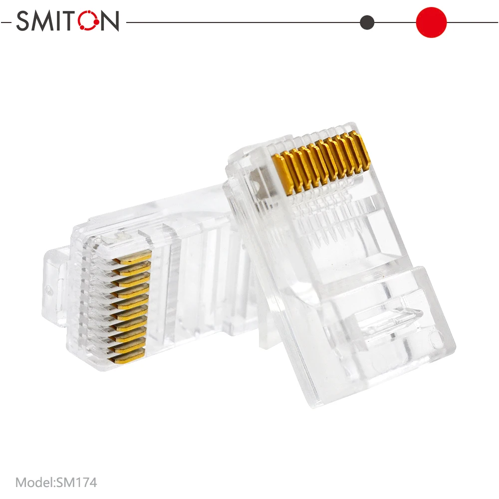 Rg45 Cable Plug RJ50 Conector Rj 45 Male Plug Cat 23awg 10 Pin Female 10p10c Connecteur Rj45 Connector