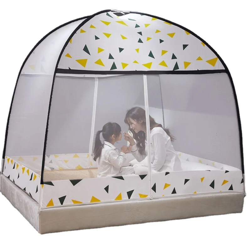 Новая оптовая продажа, зонт из полиэстера, милая Юрта, москитная сетка, палатка, двойные двери для кровати