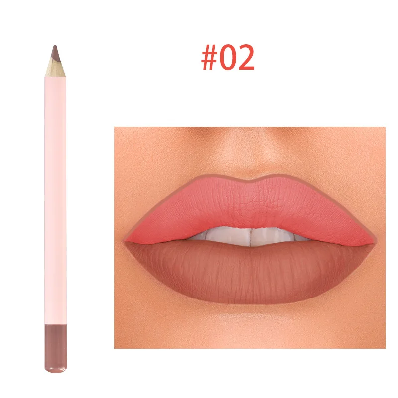 Custom Brown Vegan Creamy Lip Liners Pink Lipliner Pencil Pink Lipliner