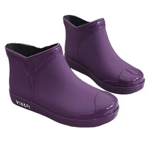 High-Quality Fashion PVC Rain Boots for Ladies Waterproof Ideal for Women
