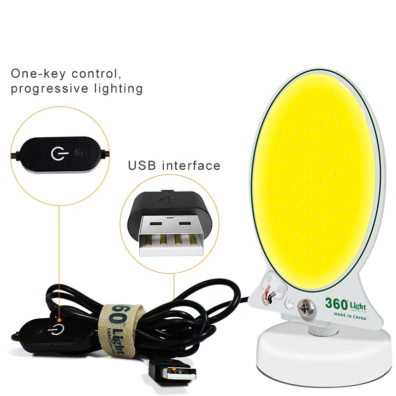 360light Led Camping Light Rechargeable Portable Garden Outdoor