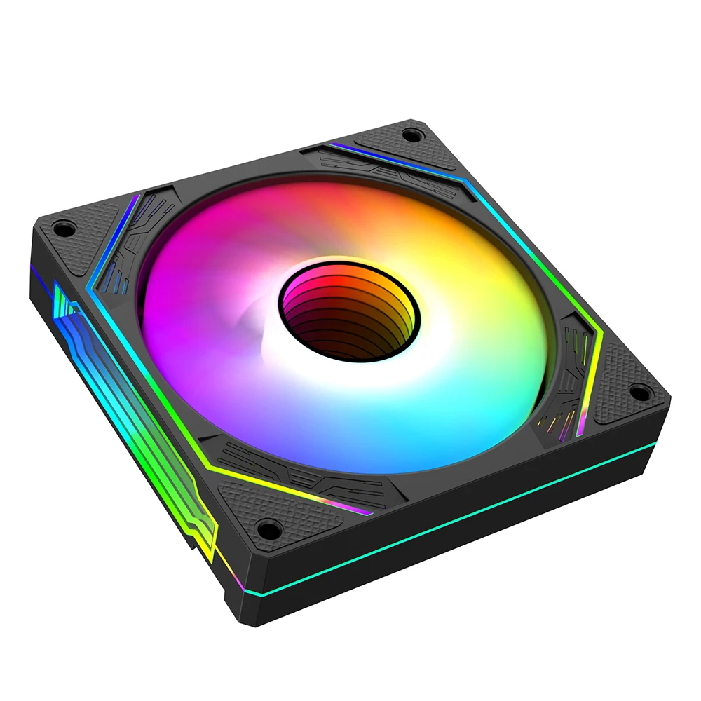High Quality Infinity Reverse Blade 4 Pin 12cm ARGB Fans Pc Case Fan Computer Cooling Fans for PC
