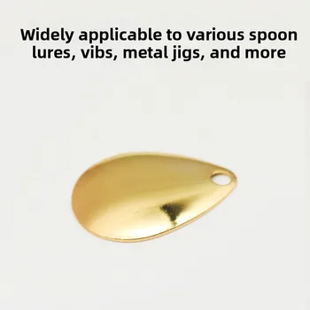 [100 Pack] Thunder Frog DIY Luya Bait Modified Iron Black Pit Sequin Bass Accessories Water Drop Noise Sheet – Lure – view 4